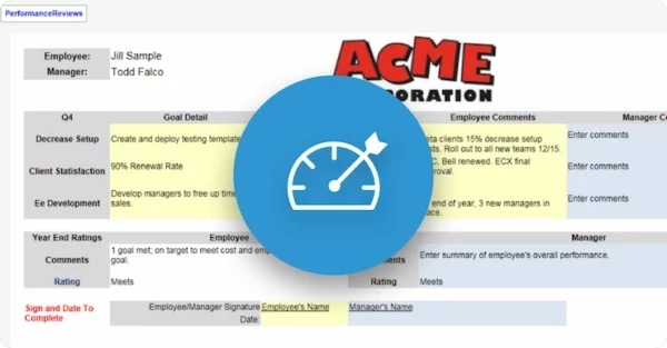Performance review planning tools